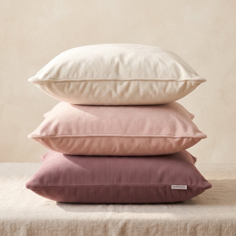 Blush Velvet Cushion Set